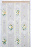 1940s Floral Stripe Vintage Wallpaper