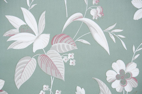 1950s Floral Vintage Wallpaper