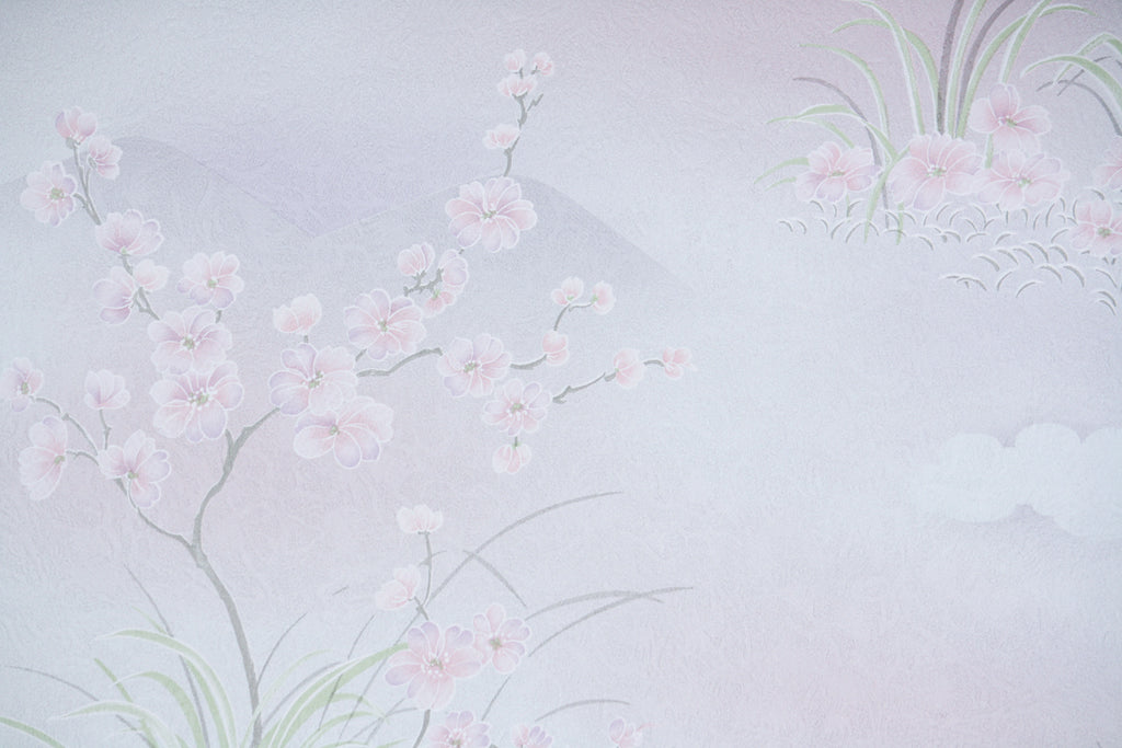 1980s Floral Vintage Wallpaper