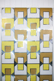 1970s Geometric Mylar Vintage Wallpaper