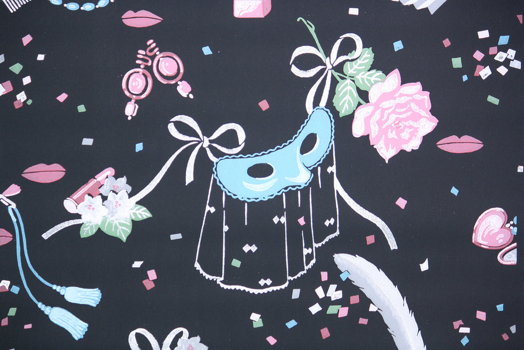 1950s Novelty Vintage Wallpaper