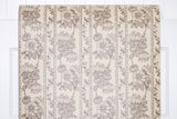 1970s Floral Stripe Vintage Wallpaper