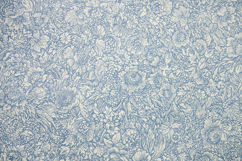 1970s Floral Vintage Wallpaper