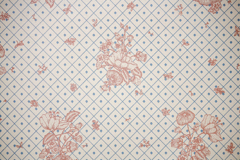 1970s Floral Vintage Wallpaper