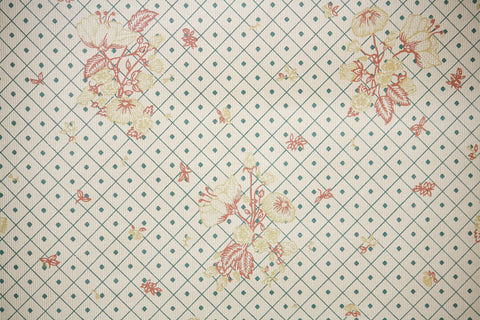 1970s Floral Vintage Wallpaper