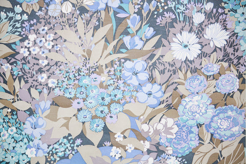 1970s Floral Vintage Wallpaper