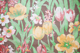 1970s Floral Vintage Wallpaper