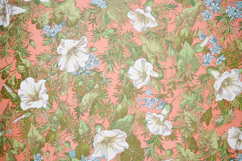 1980s Floral Vintage Wallpaper