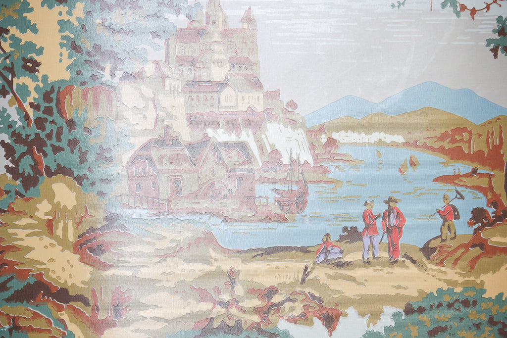 1970s Scenic Vintage Wallpaper