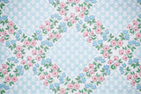 1970s Floral Vintage Wallpaper