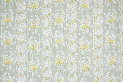 1970s Floral Vintage Wallpaper