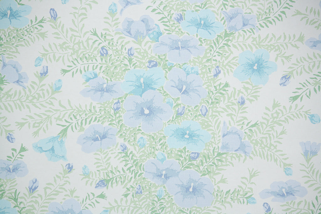 1970s Floral Vintage Wallpaper