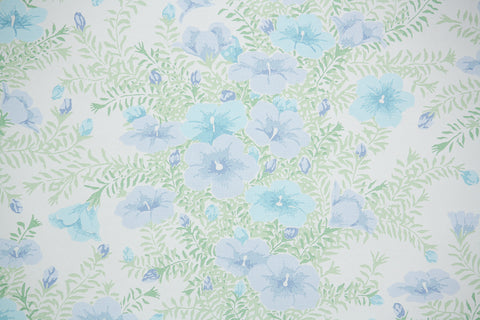 1970s Floral Vintage Wallpaper