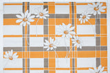 1970s Floral Vinyl Vintage Wallpaper