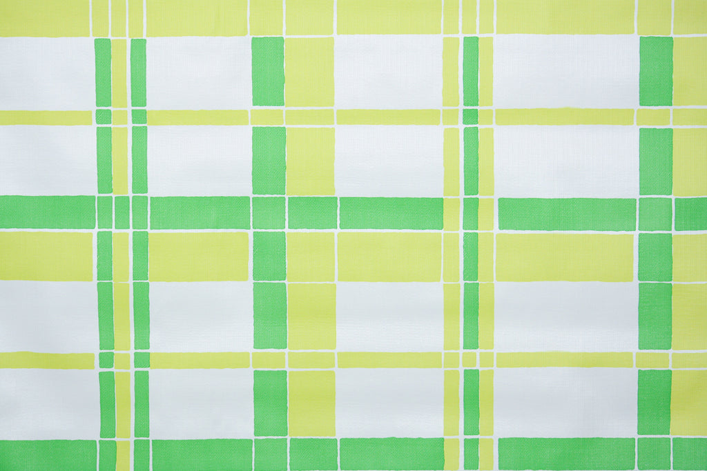 1970s Plaid Vinyl Vintage Wallpaper