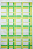 1970s Plaid Vinyl Vintage Wallpaper