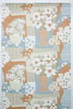 1970s Floral Vintage Wallpaper
