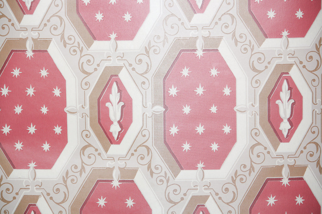 1970s Geometric Vintage Wallpaper