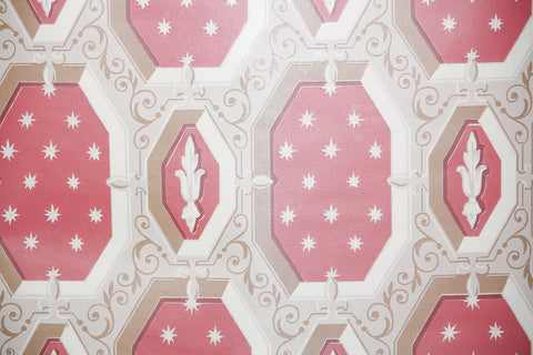 1970s Geometric Vintage Wallpaper