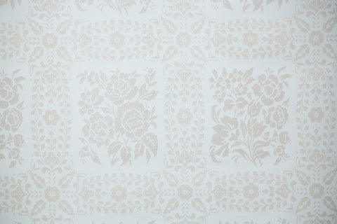1970s Floral Vintage Wallpaper
