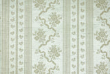 1970s Floral Stripe Vintage Wallpaper