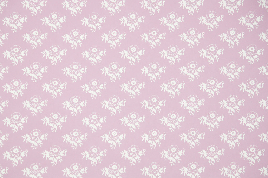 1980s Floral Vintage Wallpaper