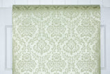 1970s Floral Damask Vintage Wallpaper