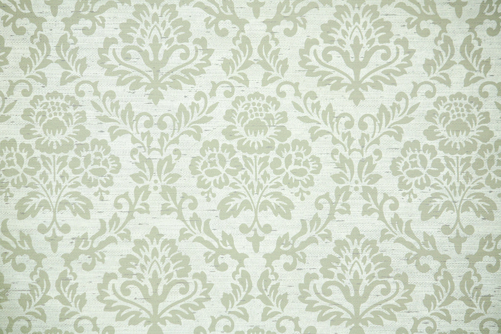 1970s Floral Damask Vintage Wallpaper