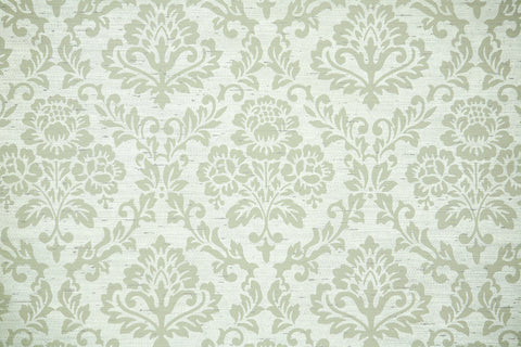 1970s Floral Damask Vintage Wallpaper