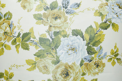 1970s Floral Vintage Wallpaper