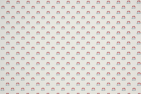 1980s Floral Vintage Wallpaper