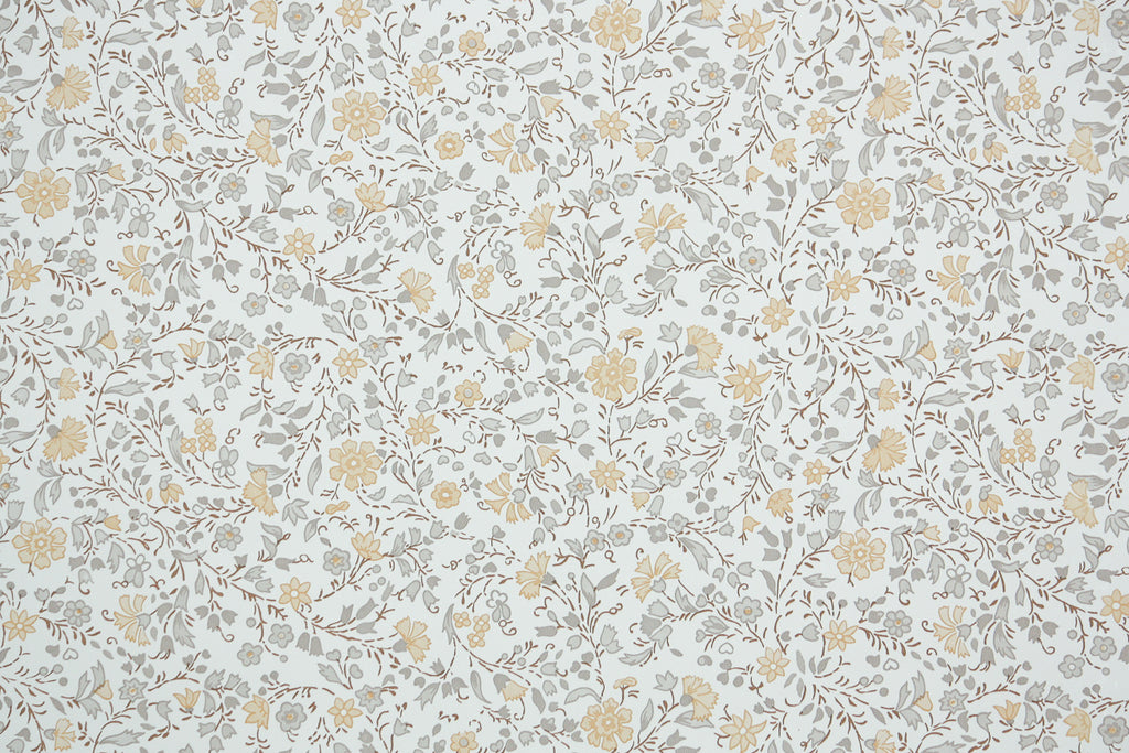 1980s Floral Vintage Wallpaper