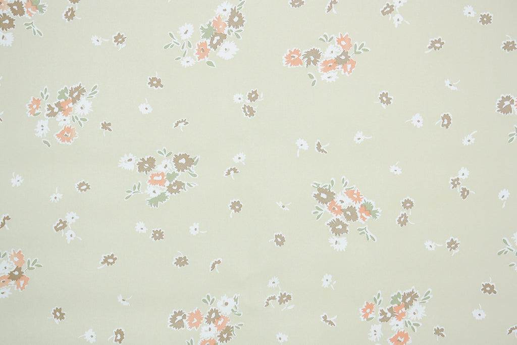 1980s Floral Vintage Wallpaper