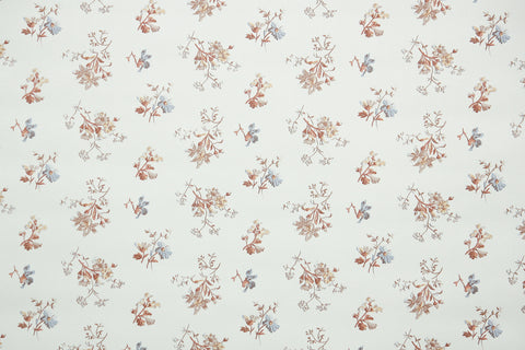 1980s Floral Vintage Wallpaper