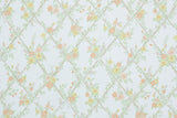 1980s Floral Vintage Wallpaper