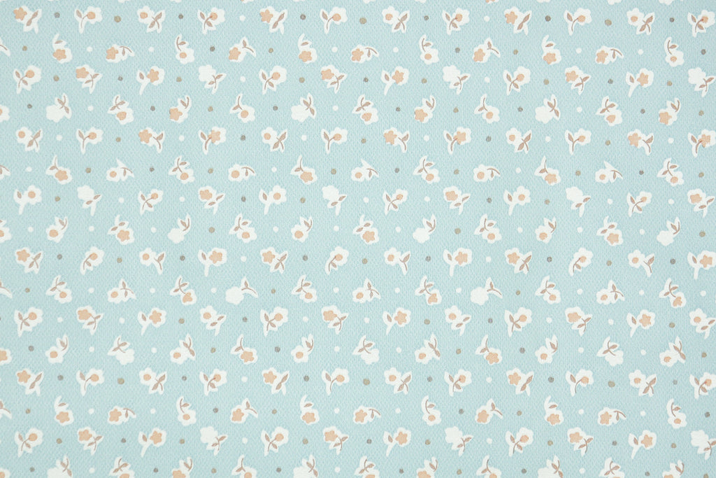 1970s Floral Vinyl Vintage Wallpaper