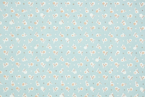 1970s Floral Vinyl Vintage Wallpaper