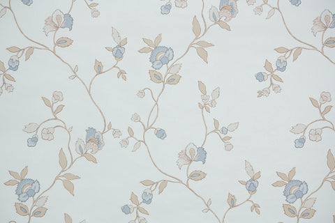 1980s Floral Vintage Wallpaper