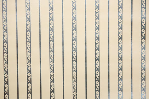 1970s Stripe Vinyl Vintage Wallpaper
