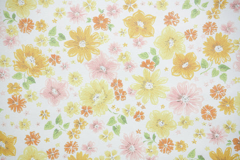 1950s Floral Vintage Wallpaper