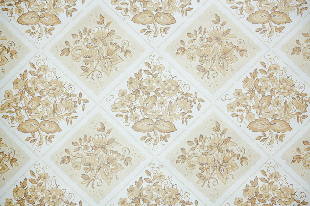 1960s Kitchen Floral Vintage Wallpaper