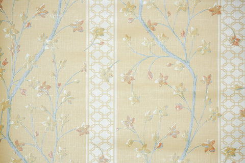 1970s Floral Vintage Wallpaper