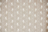 1980s Floral Stripe Vintage Wallpaper