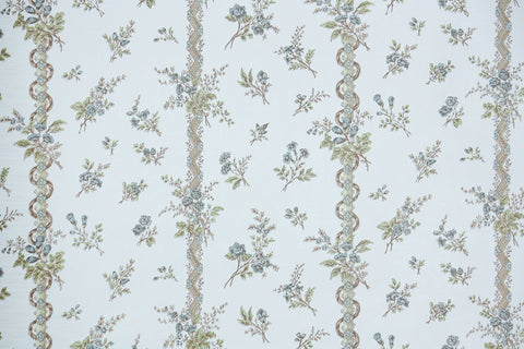 1980s Floral Vintage Wallpaper