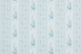 1980s Floral Stripe Vintage Wallpaper