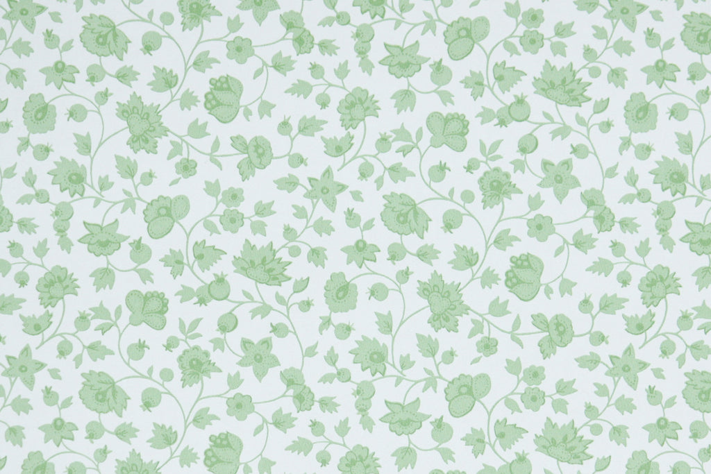 1970s Floral Vintage Wallpaper