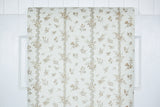 1980s Floral Stripe Vintage Wallpaper