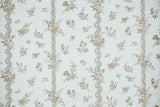 1980s Floral Stripe Vintage Wallpaper