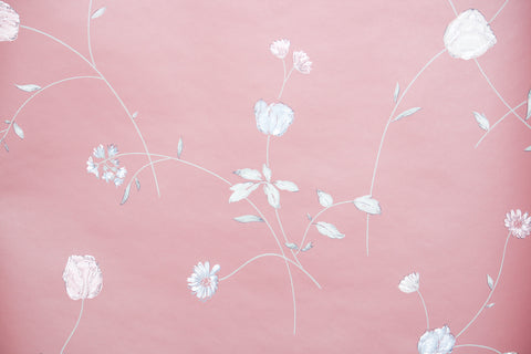 1990s Floral Vintage Wallpaper