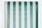 1990s Floral Stripe Vintage Wallpaper